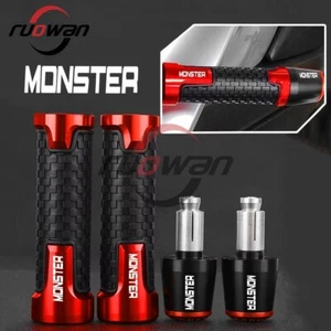 For DUCATI MONSTER 696 796 797 821 937 950 22mm Handlebar Handles Grip Ends Plug - Picture 1 of 12