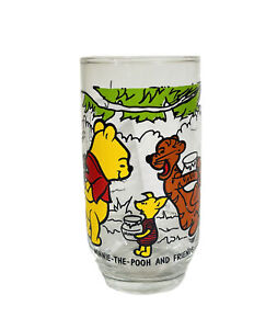 Winnie The Pooh and Friends Drinking Glass Cup Sears Walt Disney Productions