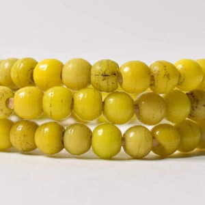 Cuentas comerciales venecianas amarillas Prosser - Imagen 1 de 8