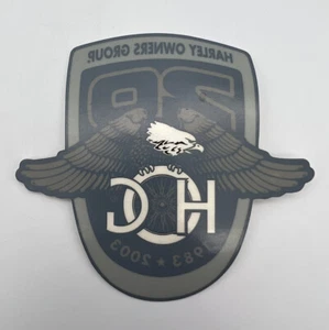 HOG Harley Davidson Motorcycle Owners Group Wings Down Eagle 4” Patch - Picture 1 of 4