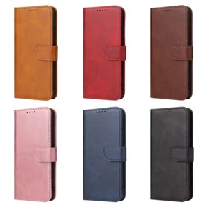 Samsung Galaxy S25 S24 S23 S22 S21 Edge Plus Ultra FE Case Leather Cover Wallet - Picture 1 of 25