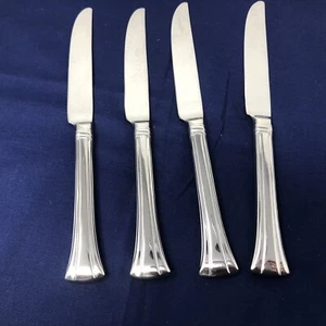 Waterford Fine Flatware-Mont Clare-4 Dinner Knives Set-18/10 Glossy Stainless - Picture 1 of 9