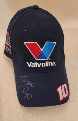 Valvoline Racing #10 Scott Riggs Autografiado Bristol Motor Speedway Sombrero NASCAR Foto 1 de 4