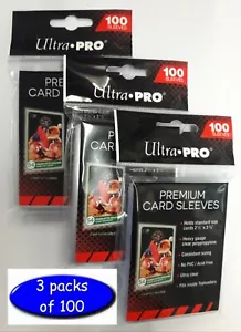 Ultra-Pro Platinum Series - Premium Card Sleeves x 300 - 3 Packs of 100 - Picture 1 of 7