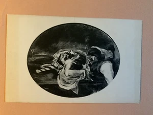 Franklin C. Watkins Suicidio en Disfraz Museo de Arte Moderno MOMA Arte Postal - Imagen 1 de 2