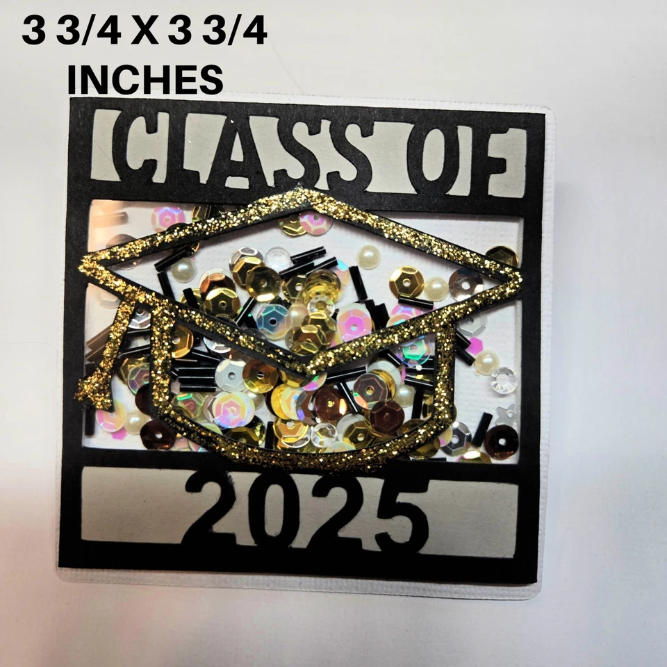 CLASE DE 2025 GRADUADO COCTELERA álbum de recortes piezas de papel troquelado 3D por Rhonda Foto 1 de 1