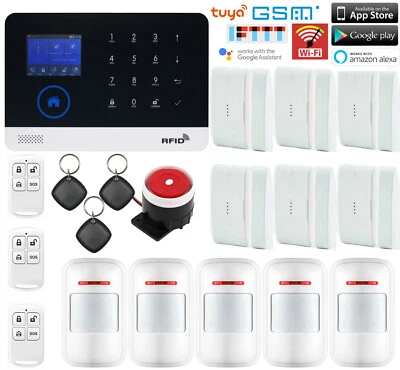 T48 WiFi Cloud APP GSM RFID Wireless Home/Office Security Alarm Burglar System - Image 1 of 4