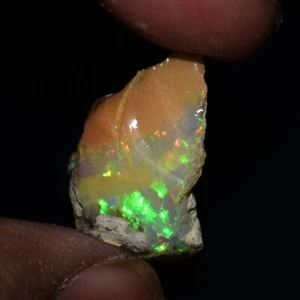 Ópalo seco áspero 10,80 quilates natural etíope Welo ópalo crudo ópalo de fuego piedra preciosa - Imagen 1 de 13