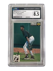 1994 Upper Deck #23 Michael Jordan Silver Signature White Sox CGC 8.5 - Picture 1 of 2