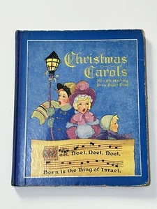 Christmas Carols Illustrated Fern Bisel Peat 1937 Piano Music Song Book 1st Ed - Bild 1 von 14