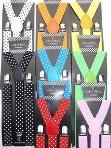 Nuevos Colores Lunares Para Hombre Mujer Suspendedores con Clip Brackets Ajustables VENDEDOR DE EE. UU. - Imagen 1 de 11