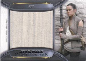 2021 Star Wars Masterwork JCR-RE Rey Jacket Jumbo Sourced Fabric Relic Card - Picture 1 of 1