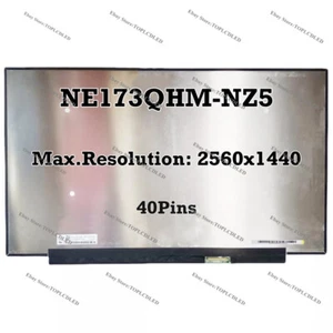 NE173QHM-NZ5 V8.0 40Pins 2560x1440 EDP QHD 17,3" 240HZ Neu LCD Bildschirm - Bild 1 von 2