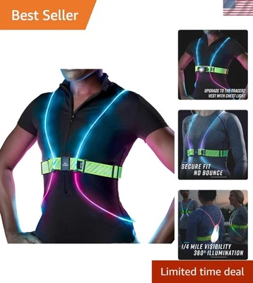Tracer2 多色发光反光跑步背心 - 超亮安全装备 — 第 1/4 张图片