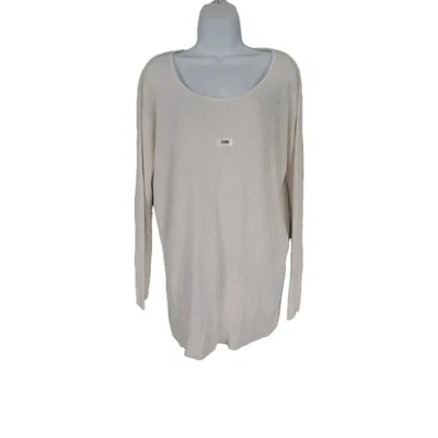 Suéter Acanalado Reflections by Spiegel Marfil Mujer Acrílico Lana Pullover Top 2XL Foto 1 de 4