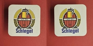 Schlegel schwarze Streifen Brauerei Bierdeckel Bier - Picture 1 of 1