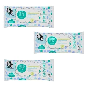 Fred & Flo Extra Sensitive Biodegradable Wipes 56 Pack (Pack of 3) - Picture 1 of 1
