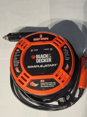 Black & Decker BBC2CB Simple Start Vehicle to Vehicle Battery Booster car jumper - Image 1 of 3