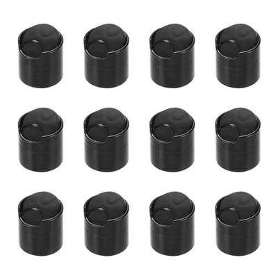 12Pcs Black Disc Top Caps Replacement 28/410 Press Disk Cap 1.3x1.2x1.1” - Image 1 of 4