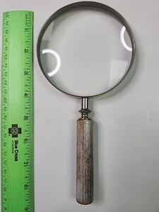 B & LO CO 4 INCH magnifying Glass Wood Handle - Picture 1 of 10