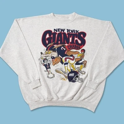 Sudadera New York Giants Charge Looney Tunes Reimpresión Cuello Redondo RM0022 Foto 1 de 2