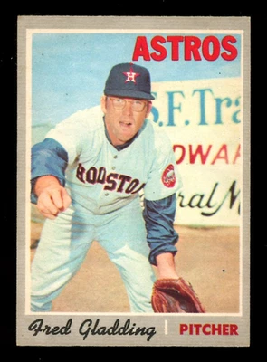 1970 TOPPS OPC O PEE CHEE MLB BASEBALL #208 FRED GLADDING NM HOUSTON Astros Card - Image 1 of 2