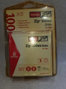 IOMEGA ZIP 100 MB DISKS PC/MAC BRAND NEW (PACK OF 3) - Picture 1 of 7
