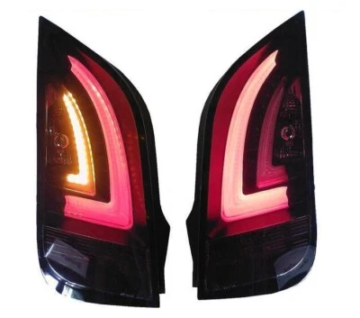 FANALI POSTERIORI A LED PER SKODA CITIGO VW UP 2011+ NERO PROFONDO INDICATORI DI DIREZIONE LED - Immagine 1 di 4