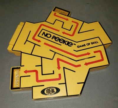 IDEAL NO PEEKIE GAME OF SKILL PUZZLE MAZE VINTAGE 1971 SHARP! - Image 1 of 3
