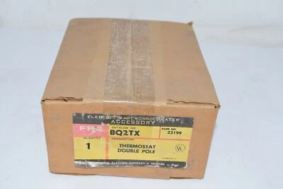 NUEVO Federal Pacific FPE BQ2TX Zócalo Eléctrico Calentador Accesorio Termostato Dou Foto 1 de 2