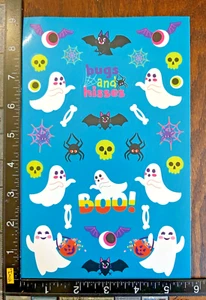HALLOWEEN, FANTASMAS, MURCIÉLAGOS, ARAÑAS, CALAVERAS, UNA HOJA HERMOSAS PEGATINAS #HALL07 - Imagen 1 de 2