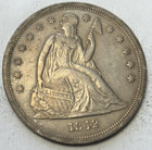 1842 $1 Seated Liberty Silver Dollar. Attractive Circulated Example!