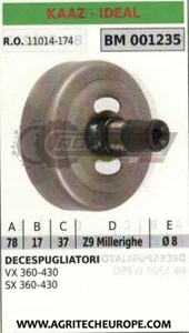 11014174 CAMPANA FRIZIONE DECESPUGLIATORE KAAZ VX360 VX430 SX360 SX430 Ø78 - Picture 1 of 2
