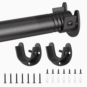 Closet Rod for Hanging Clothes 17 to 37 Inch Adjustable Closet Hanging Rod He... - Picture 1 of 8