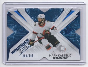 2022-23 SPx Radiance FX Blue Mark Kastelic 299/399 Ottawa Senators #RFX-96