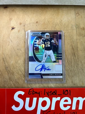 2020 Prizm Draft James Morgan Silver Prizm Rookie Auto Autograph RC #229  - Image 1 of 2