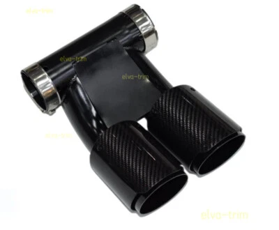 Tubo de escape trasero de fibra de carbono para Porsche 718 2016 2017-2021 Foto 1 de 4