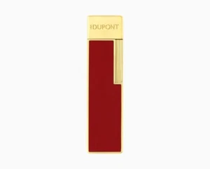 S.T. DUPONT ACCENDINO TWIGGY JET FIAMMA PIATTA FINITURA ORO E BORDEAUX 030030 - Foto 1 di 4