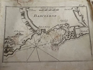 Portolano: Spain, Bay Of Barcelona - Spain 1764 J. Roux - Picture 1 of 5