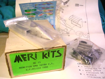 BENETTON BMW TG186 F1 - GP BELGIO 1986 FABI-BERGER - MERI KITS N.75  1/43 KIT - Immagine 1 di 2