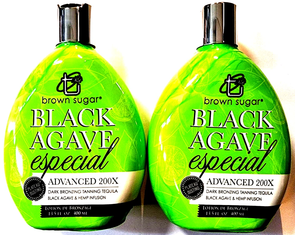 Brown Sugar Black Agave Especial 200x Dark Bronzing TANNING Tequila Lotion 13.5
