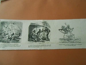 Caricature 1868 - Neptune obligé de suivre le progrès en Vélocipède - Picture 1 of 1