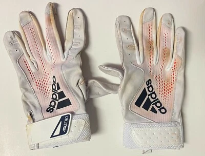 Carlos Correa Astros Game Worn Used Adidas White CC1 Batting Gloves XL Pair- COA - Image 1 of 2