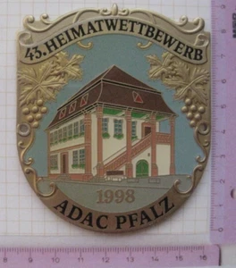 ADAC PFALZ 43. HEIMATWETTBEWERB 1998 ...................... Auto Plakette (005) - Bild 1 von 2