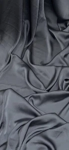Tela satinada Charmeuse gris 58"" PRECIO POR METRO - Imagen 1 de 2