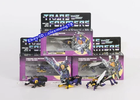 Transformers G1 Insecticons set reissue BOMBSHELL KICKBACK SHRAPNEL MISB Gift Cover