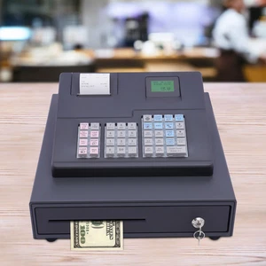 Caja registradora 38 llaves 8 digitales pantalla LED sistema pos electrónico caja registradora - Imagen 1 de 24