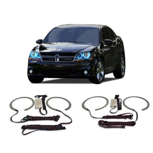 Kit de halo de faros ojo de ángel azul brillante para Dodge Avenger 08-15 - Imagen 1 de 3
