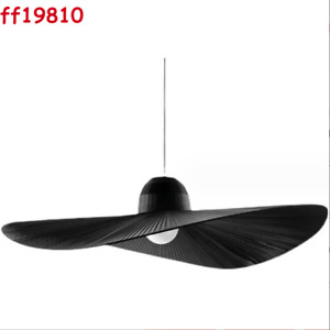 Nordic Creative Hat Chandelier Black or White Ceiling Hanging Light Lamp Store