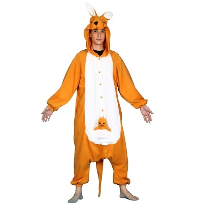 Kangaroo Kigurumi Adult Unisex Cosplay Pajamas Halloween Costume - Photo 1/4